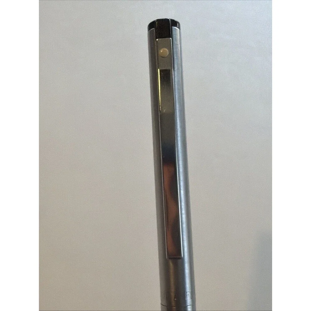 Sheaffer White Dot Vintage Ballpoint Twist Pen Made USA Matt Silver Ink Works